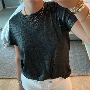 Paige Deena Metallic TShirt